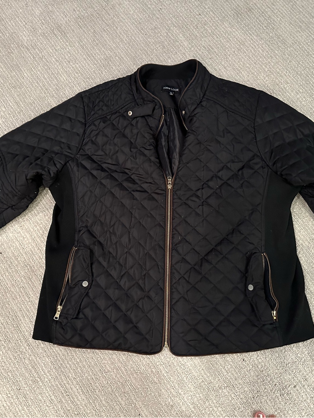 New Look Black Quilted Jacket